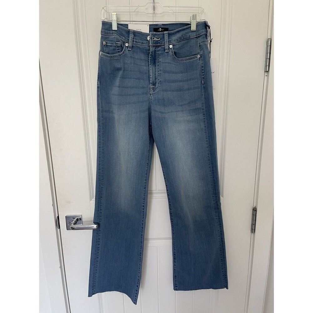 NWT 7 For All Mankind Women Trouser Jeans Alexa Size 28 Slim Evolution Soft $238